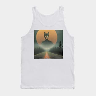 Long journey with cat Tank Top